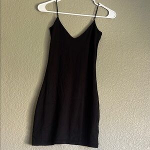 Wilfred Black Spaghetti Strap Mini Dress